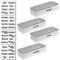 mDesign Plastic Stackable Home, Office Storage Box, 4 Pack + 32 Labels